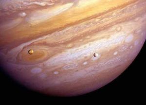 Jupiter, Io, Europa